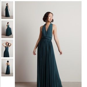 NWT Tobi Multiway Emerald Maxi Dress